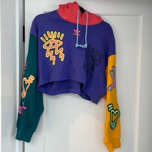 Basquiat x Adidas crop hoodie M